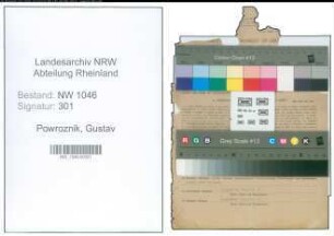 Entnazifizierung Gustav Powroznik , geb. 24.06.1894 (Sparkassenbote)