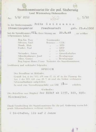 Heidemann, Fritz