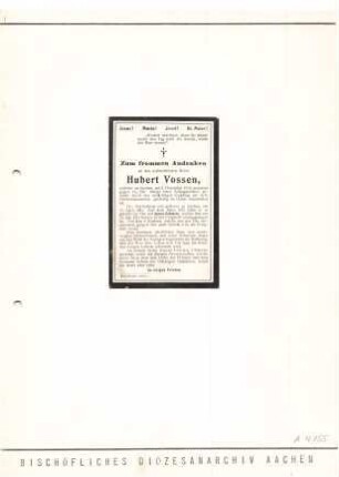 Vossen, Hubert