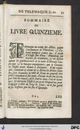 Livre Quinzieme