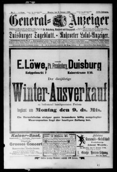 Titelseite einer Zeitung