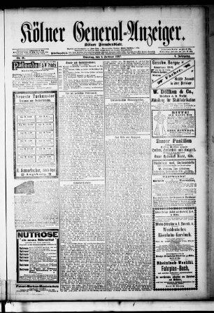 Kölner General-Anzeiger. 1893-1898