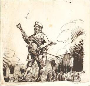 Gärtner, Friedrich von; Reisezeichnungen - Figuren (Studie)