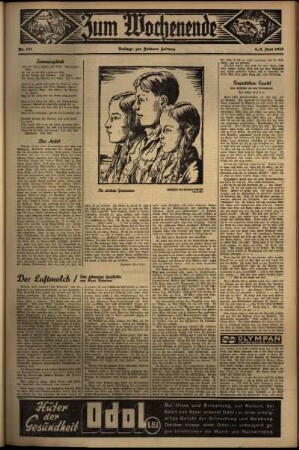 Zweite Ausgabe vom Samstag, den 04. Juli 1936.