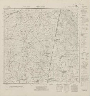 4247 (alte Nr.: 2396) Walddrehna, Meßtischblatt (4cm - Karte)