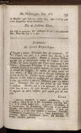 Sommaire du livre Septième. - Livre Huitième.