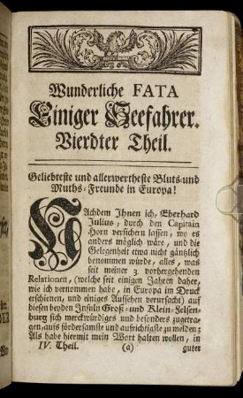 Vierdter Theil.