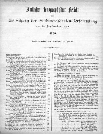 No. 30, 20. September 1888