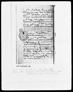 Graduale und Sequentiar — Initiale D(omine in tua), Folio 78verso
