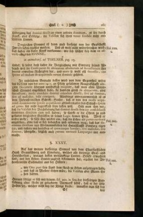 161-168, § XXXV - XLIII
