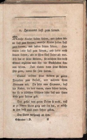 1. Hermanns Lust zum Lernen