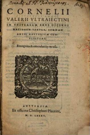 In universam bene dicendi rationem tabula