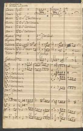 Ouvertüren; orch, bc; G-Dur; GraunWV A:XI:5