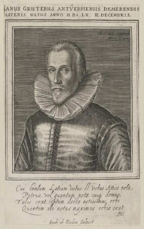 Bildnis des Ianus Gruterus