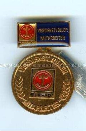 Medaille "Verdienstvoller Mitarbeiter des Kombinats VEB Monsator" in Bronze