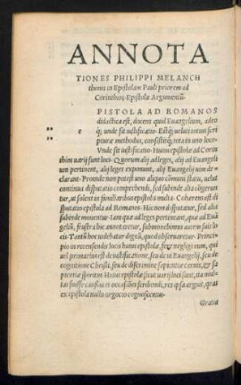 Epistolae Argumentum.