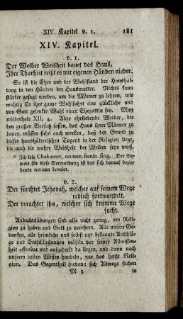 XIV. Kapitel.