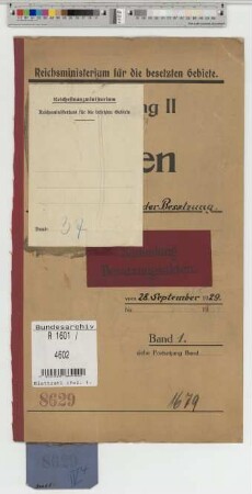 Verkauf von Heeresgut der Besatzung
