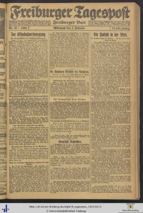 Nr. 30-57 (Februar 1922)