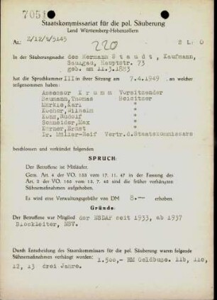Staudt, Hermann
