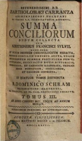 Summa conciliorum : dudum collecta, 3