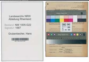 Entnazifizierung Hans Grubenbecher , geb. 27.10.1912 (Einkaeufer)