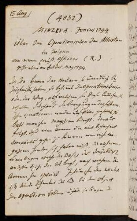 4852-4886, 15. August 1794 Minerva Junius 1794 ...