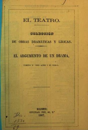 El Argumento de un drama