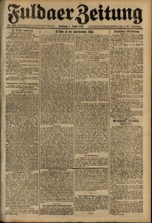 Ausgabe vom Freitag, den 07. Juni 1918.