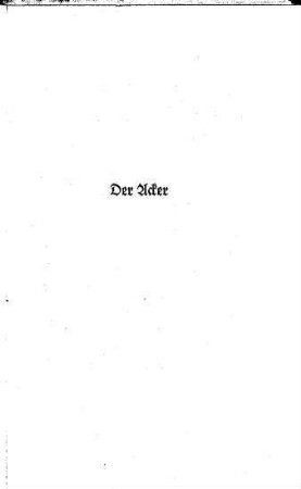 Der Acker