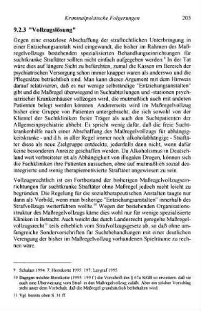 203, 9.2.3 "Vollzugslösung"