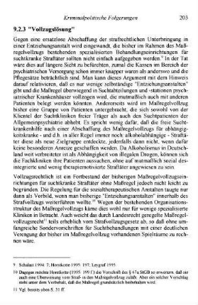 203, 9.2.3 "Vollzugslösung"