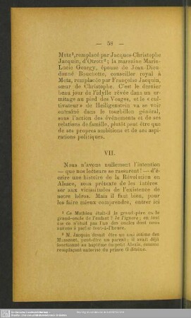 VII. [La famille Mathieu avant et pendant la Révolution]