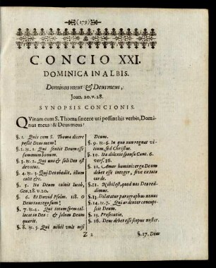 Concio XXI. Dominica In Albis.