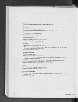 Im November 1989 veröffentlichte Statistische Berichte