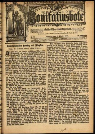 Ausgabe vom Sonntag, den 15. Oktober 1893.