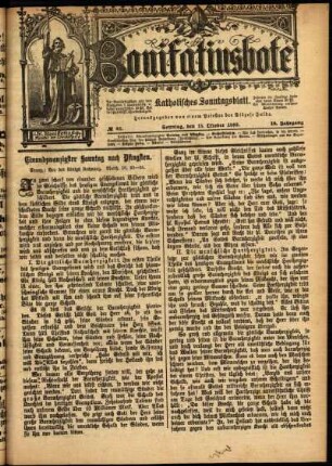 Ausgabe vom Sonntag, den 15. Oktober 1893.
