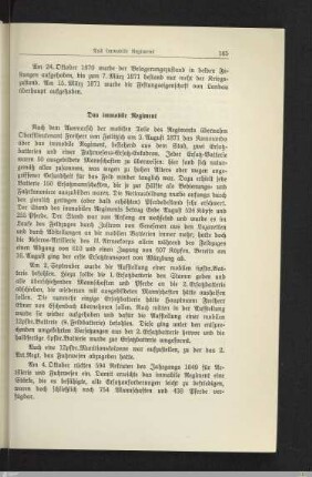 Das immobile Regiment