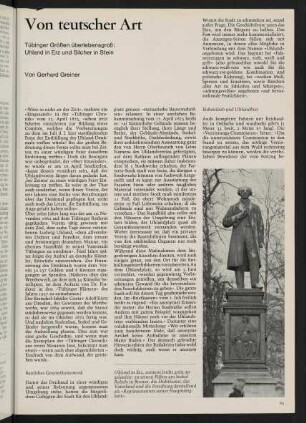 65-73, Von teutscher Art