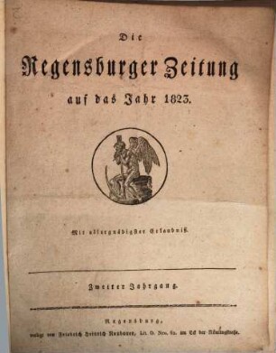 Regensburger Zeitung. 1823, 1823 = Jg. 2