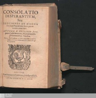Consolatio Desperantium, Seu Conciones De Magna Dei erga Peccatores serio poenitentes, comitate
