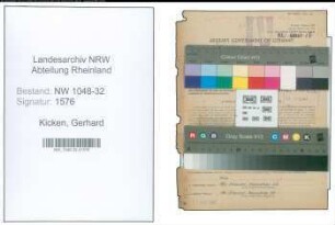 Entnazifizierung Gerhard Kicken , geb. 10.04.1909 (Angestellter)