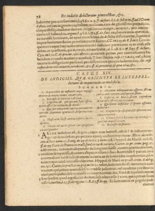 Caput XIV. De Indiciis, Quae Oriuntur Ex Interpellatione de inquirendo in malesicia.