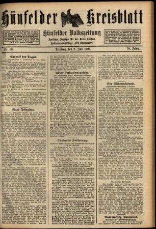 Ausgabe vom Dienstag, den 02. Juni 1925.