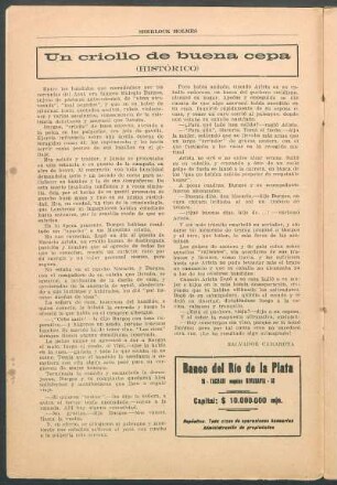 Un criollo de buena cepa - (Histórico)