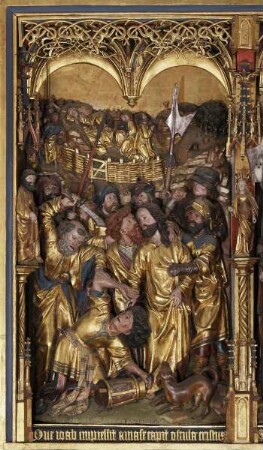 Szenen der Passion Christi: von der Gefangennahme bis zur Vorführung vor Pilatus — Gefangennahme Christi