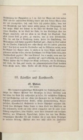 III. Künstler und Kunstwerke