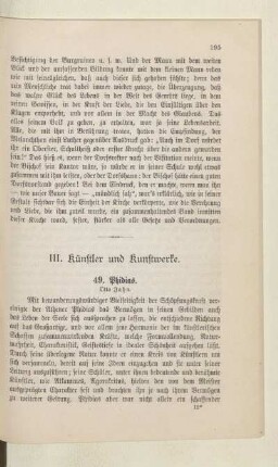 III. Künstler und Kunstwerke