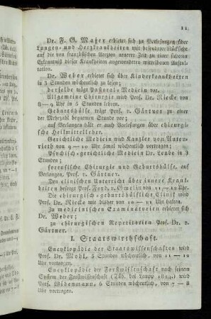 11-12, I. Staatswirthschaft