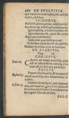 De Avaritia. Cap. 25.
